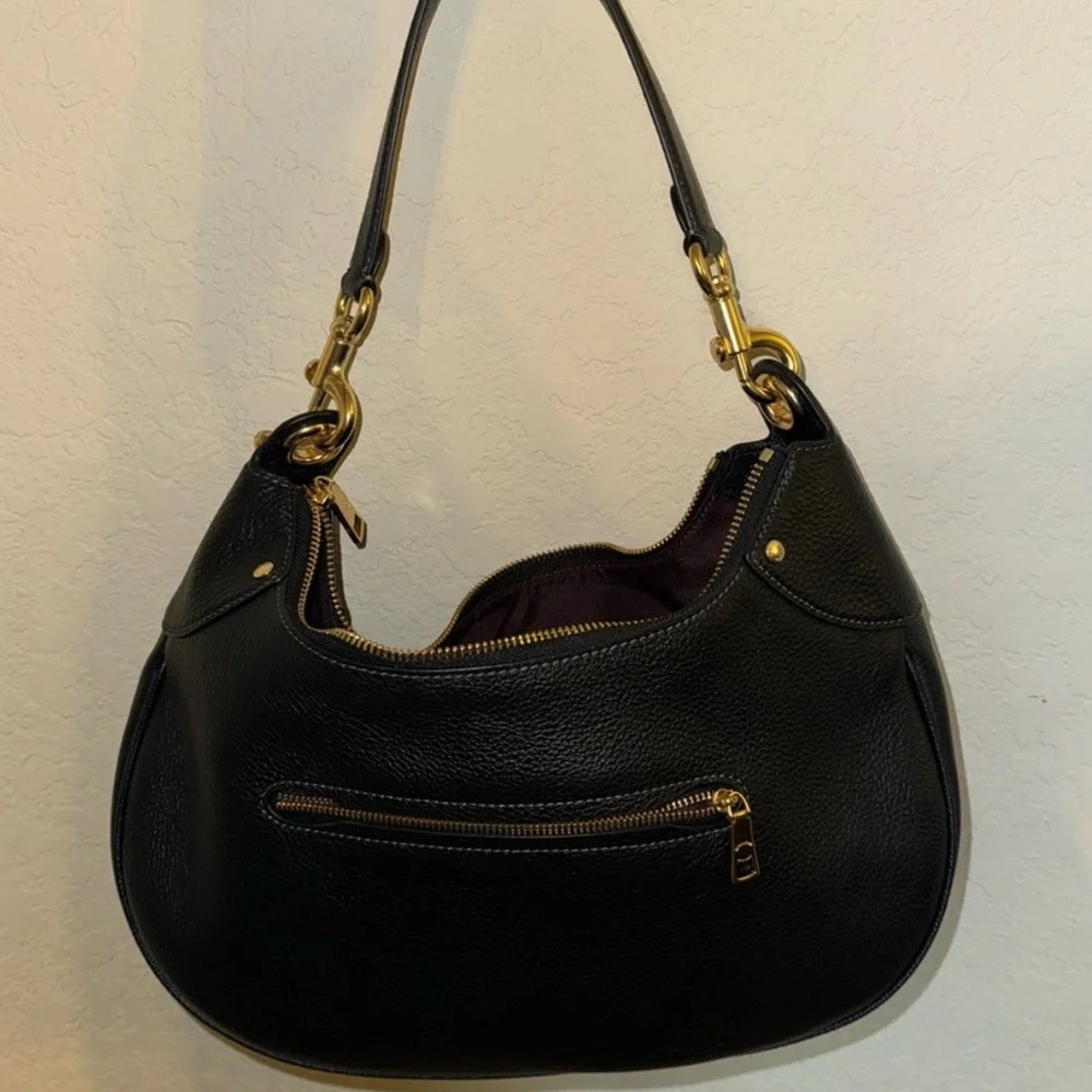 Coach Mara Black Hobo Shoulder Bag